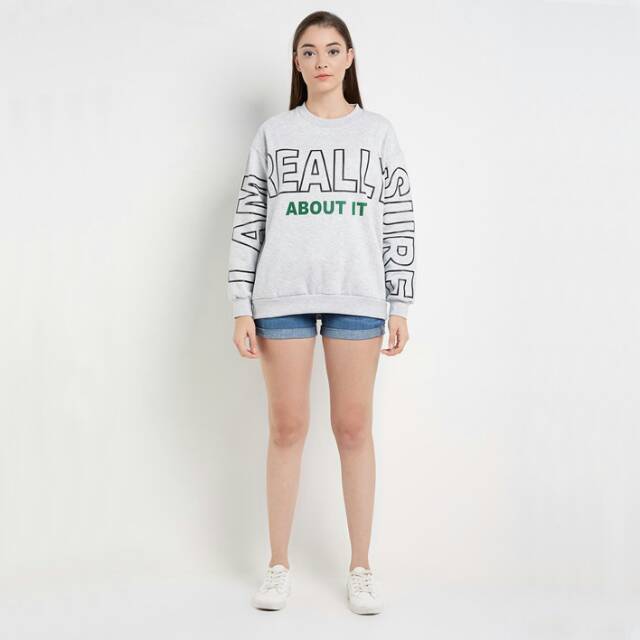 Sweater Rave Habbit Amber Grey Sweatshirt Original