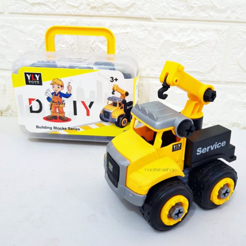 BOX DIY BUILDING BLOCKS SERIES MAINAN TRUK EDUKASI ANAK bongkar pasang mainan mobil truck mainan anak termurah