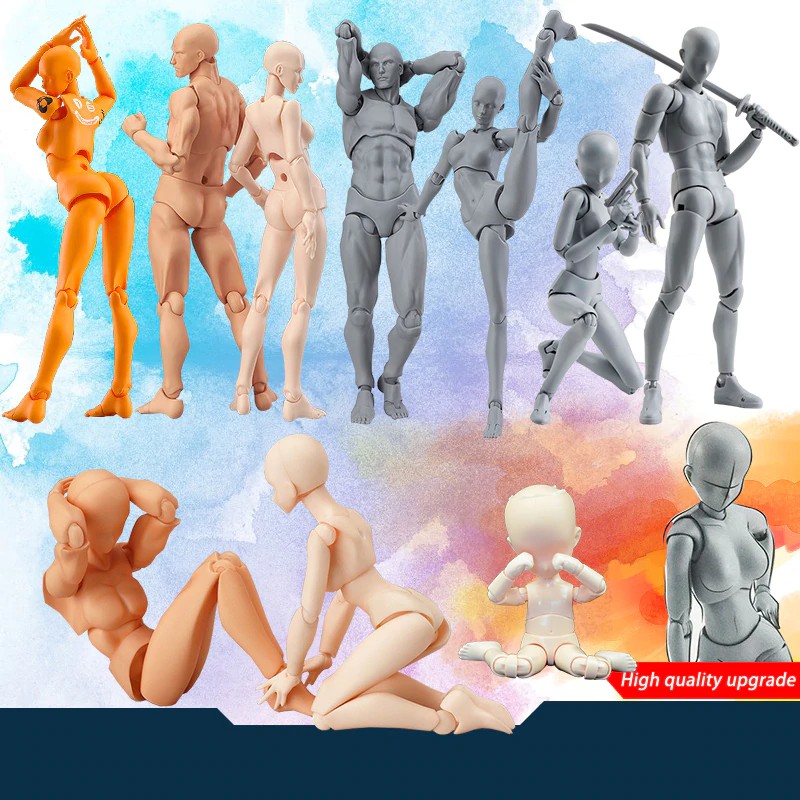 [PO] Anime Archetype He She Ferrite Figma Movable Body Feminino Kun Body Chan PVC Action Figure