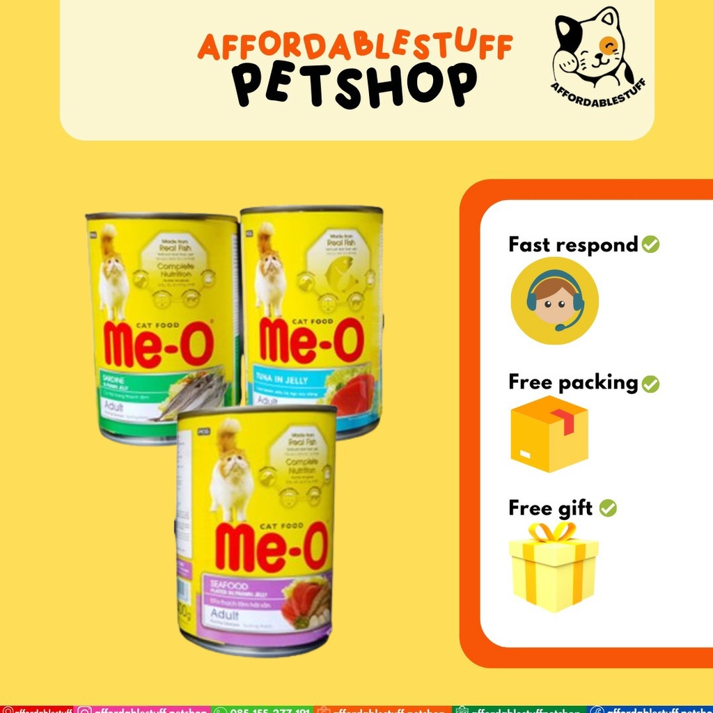 Meo Wetfood Kaleng 400 Gr Makanan Basah Kaleng Kucing Meo Wet Food Kaleng