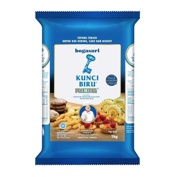 

Bogasari Kunci Biru 1 kg Tepung Terigu