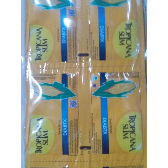 

Tropicana slim sweetener diabtx per 10 sachet