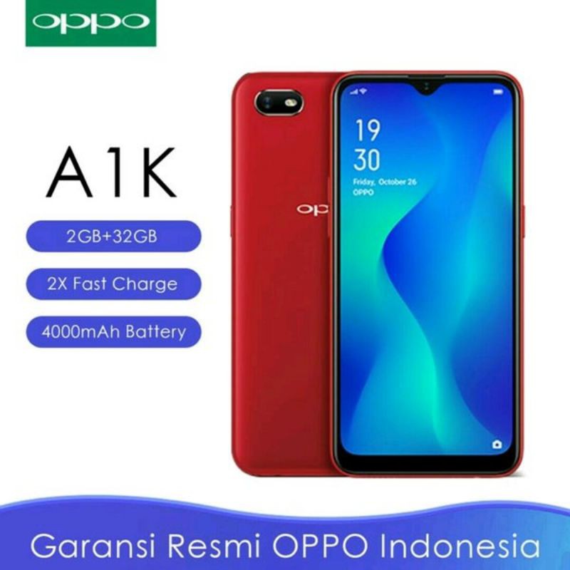 Oppo a1k garansi resmi 100%