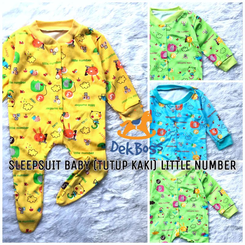 (Motif Alphabet / bayi 0-3 bulan) Jumpsuit bayi newborn | jumpsuit baby boy dan jumsuit baby girl | Sleepsuit bayi newborn perempuan tutup kaki | jampsuit bayi | Setelan baju tidur bayi lengan panjang newborn 3 bulan | Setelan Baju piyama bayi