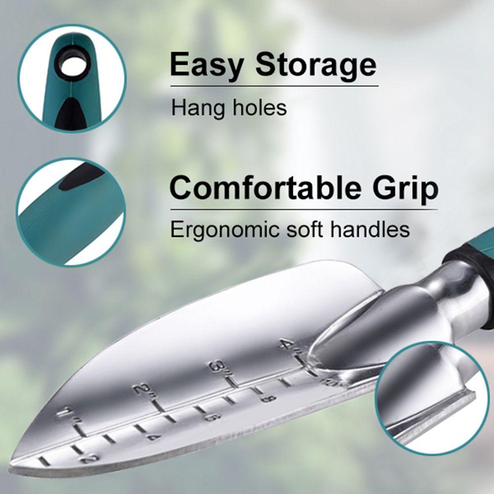 [Elegan] Sekop Cor Aluminium Heavy Duty Berkebun Kombinasi Hadiah Hand Tools Garden Tools Set Trowel