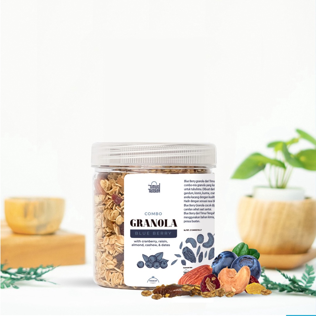 Granola 500 gr Timur Tengah Sereal Oat Healthy Food Original 100% Snack Sehat