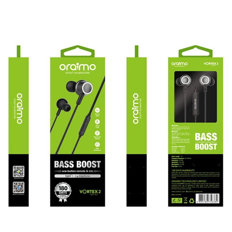 ORAIMO HEADSET OEP-E37 Vortex 2 In-Ear Earphone with 3.5mm