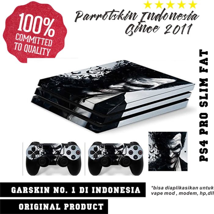 Garskin Premium Sony PS4 Pro Slim Fat skin dan  2controller joker