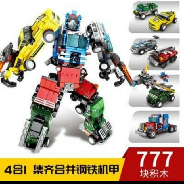 HT - sembo 103225-103228 Transformers 4in1 Robot Kendaraan