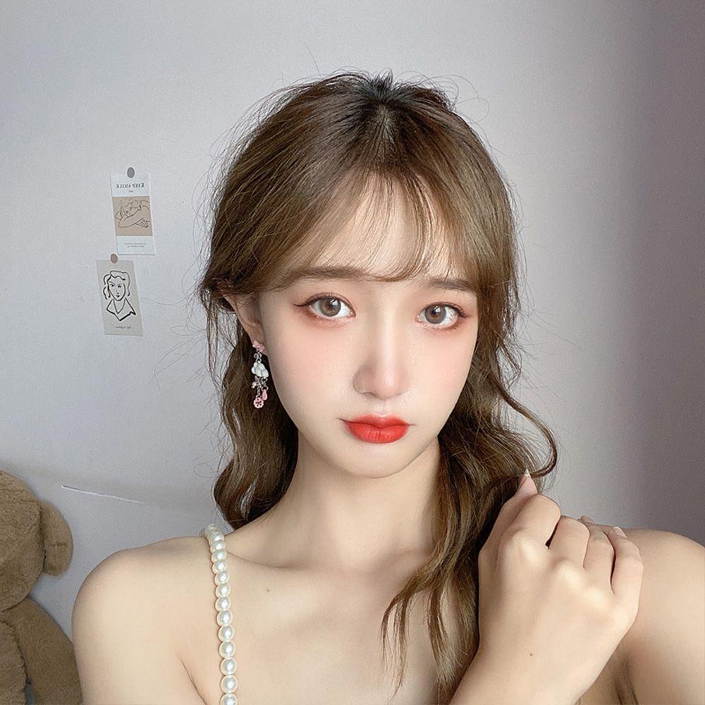 Mxbeauty Anting Asimetris Wanita Lucu Modis Star Could Rabbit Bow Perhiasan Aksesoris