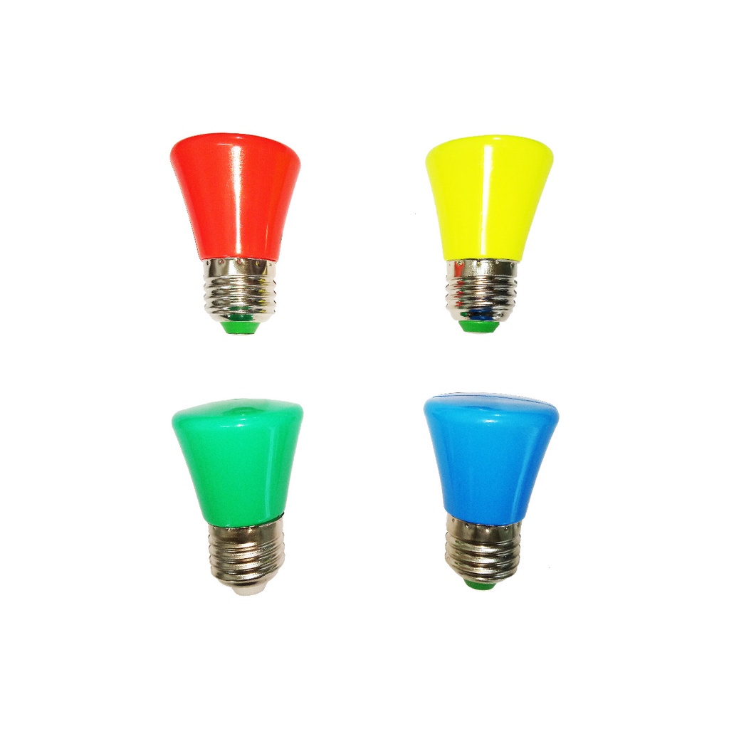 Paket Lampu Tidur LED Warna 1w Biru Merah Kuning Hijau Muda 1 watt 1watt plus Fitting Tempat Lampu