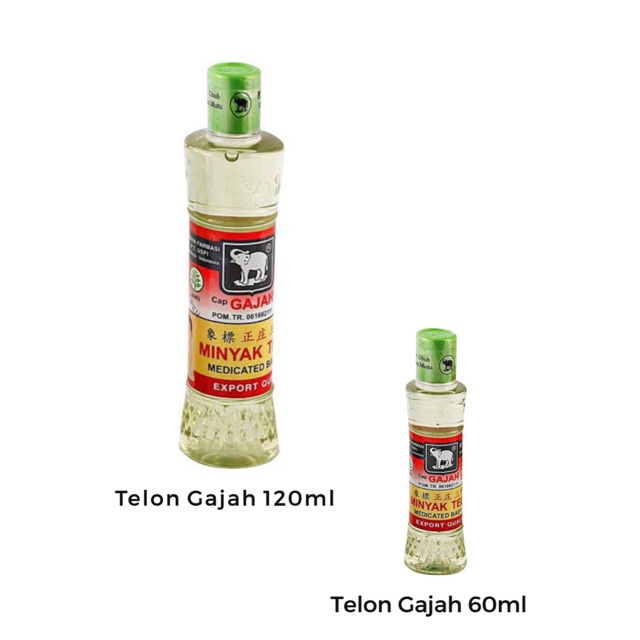 Minyak CAP GAJAH Telon / Telon plus / Kayu Putih 60/120ml