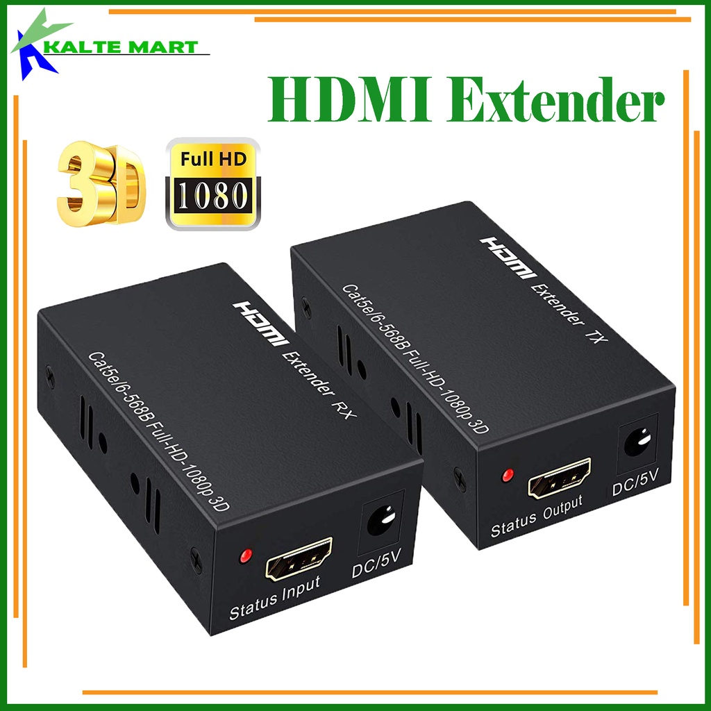 HDMI Extender 60M Over Kabel LAN RJ45 UTP Cat5e/6