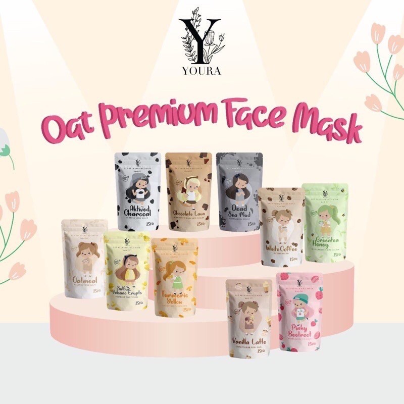 MASKER OAT PREMIUM BY YOURA / MASKER WAJAH OAT / MASKER WAJAH ORGANIK