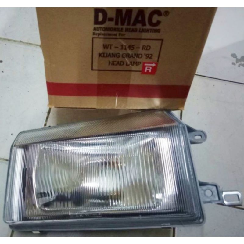 Lampu depan (Head lamp) untuk Toyota Kijang Grand Tahun 1992 Sampai 1996.Bahan Kaca