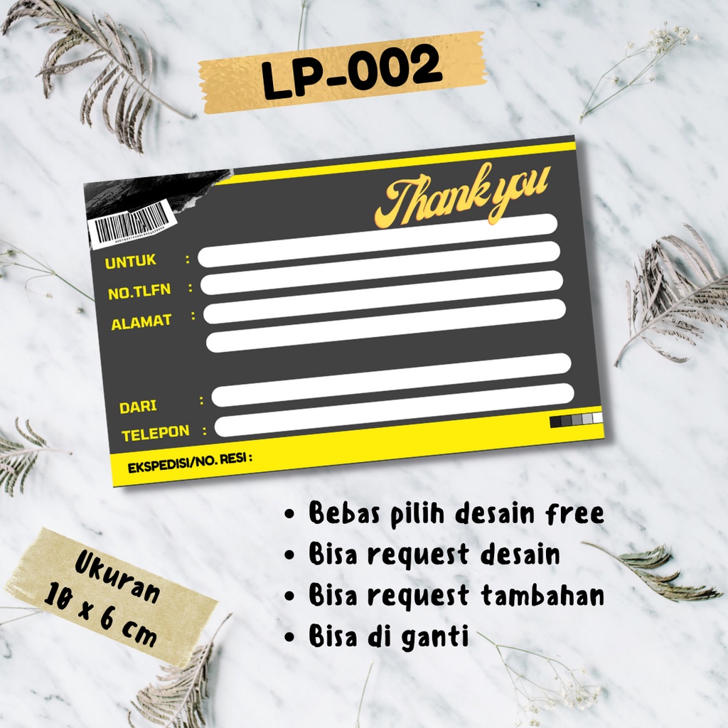 

LABEL PENGIRIMAN PAKET OLSHOP SMALL BUSINESS UMKM TERMURAH FREE DESAIN