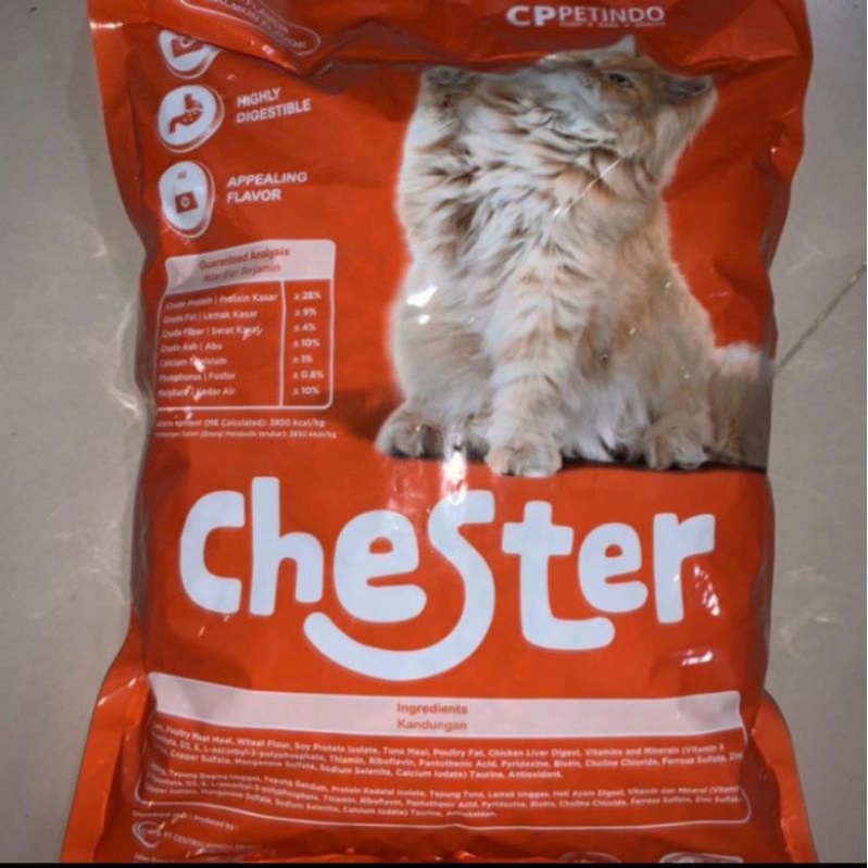 Chester repack paket 10kg Catfood Gojek/Grab