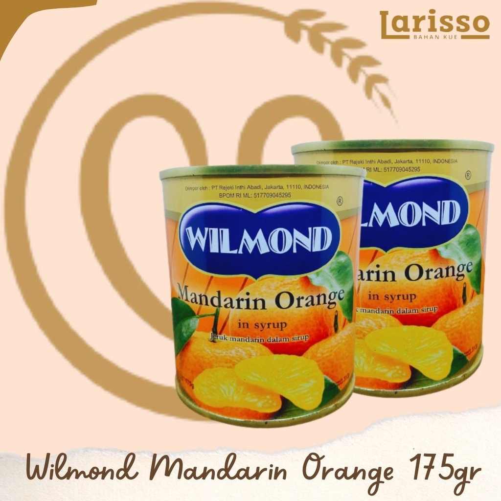 

WILMOND MANDARIN ORANGE IN SYRUP JERUK MANDARIN KALENG 175GR