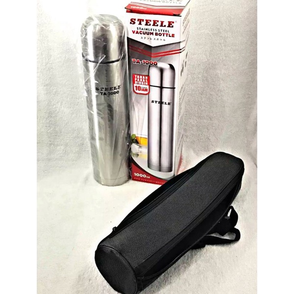 Termos STEELE TA - 1000 / Termos air panas stainless steel / Vacuum Bottle STEELE 1 Liter