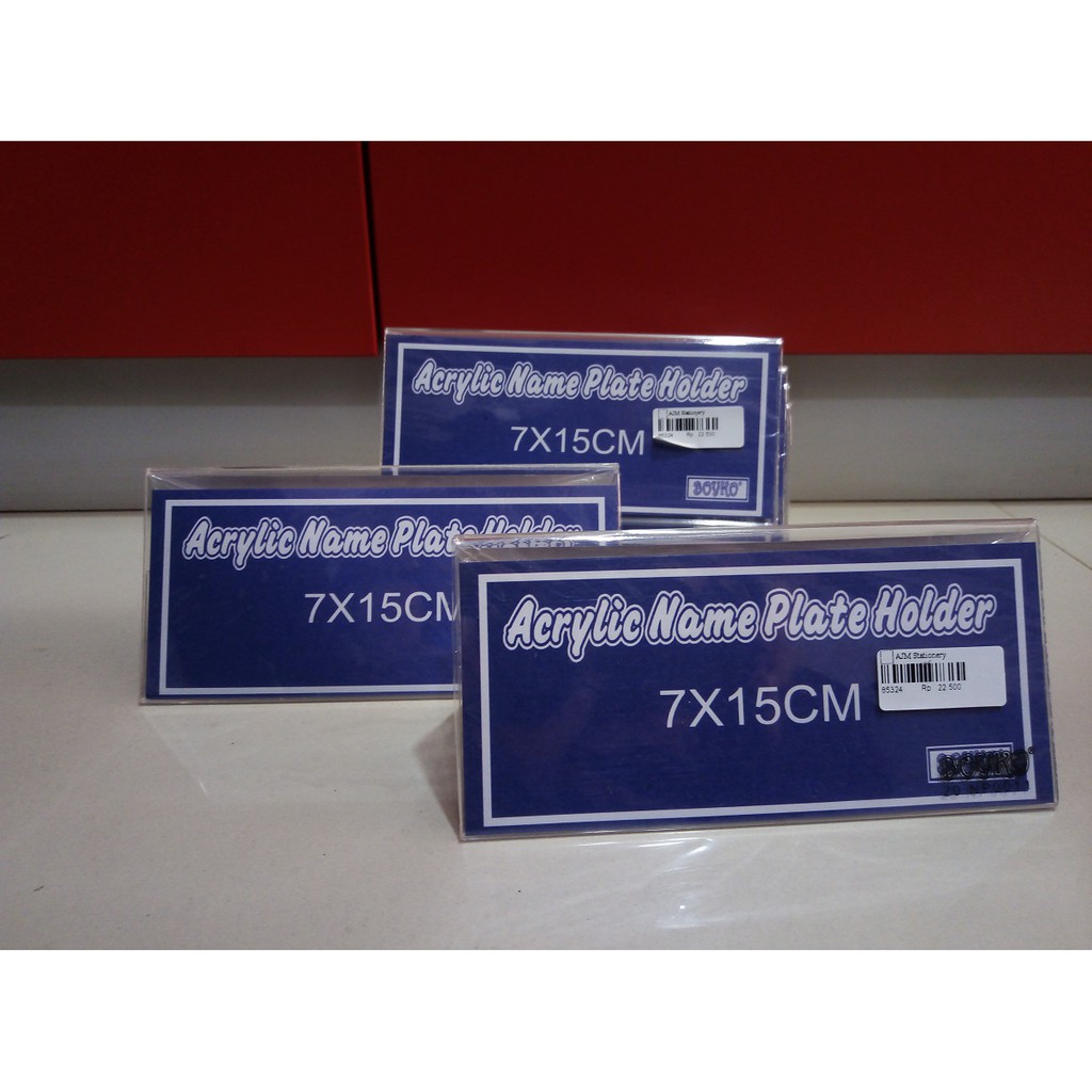 

ACRYLIC TEMPAT NAMA MERK BOYKO LAPIS 2