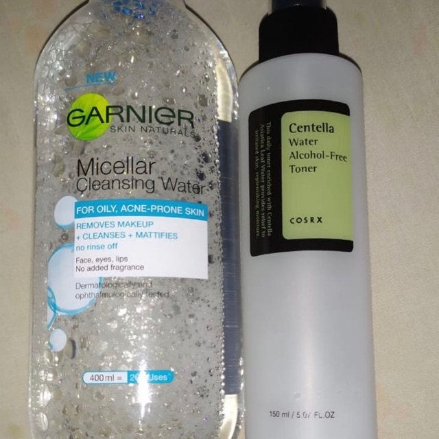 micellar water and toner