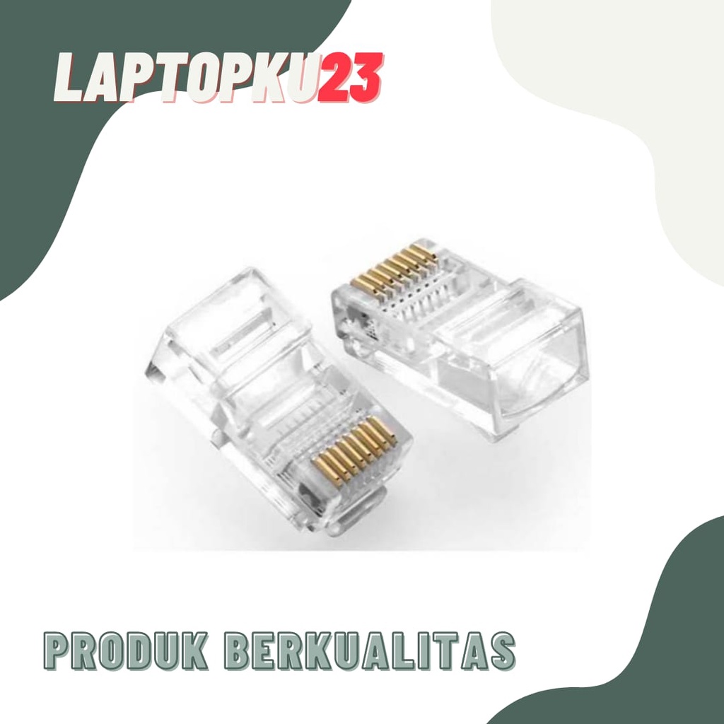 Konektor Connector LAN RJ45 / Rj 45 Cat 5e STP/FTP Satuan