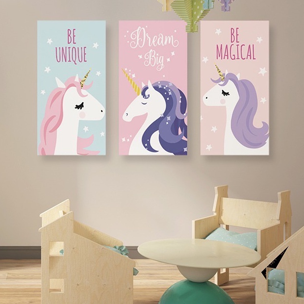 Hiasan dinding Kamar Anak Wall decor kuda pony Dekorasi kamar magical unicorn