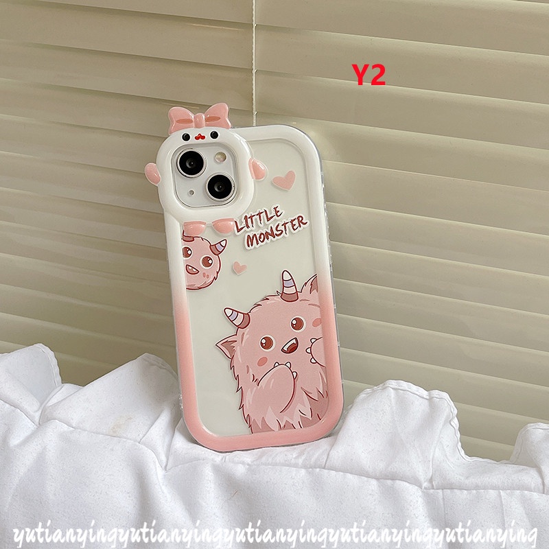 Case Desain Kartun Monster Dinosaurus Untuk VIVO Y35 Y22 Y15s Y15A Y01 Y21s Y12 Y20 Y21 Y12i Y21T Y33T Y33T T1X Y30 Y30 Y30 Y30i Yn Y21s