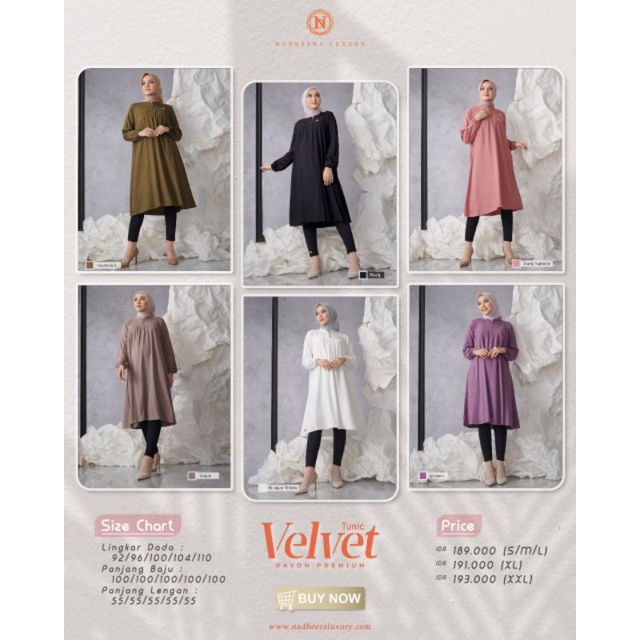 VELVET TUNIC _ NADHERA LUXURY