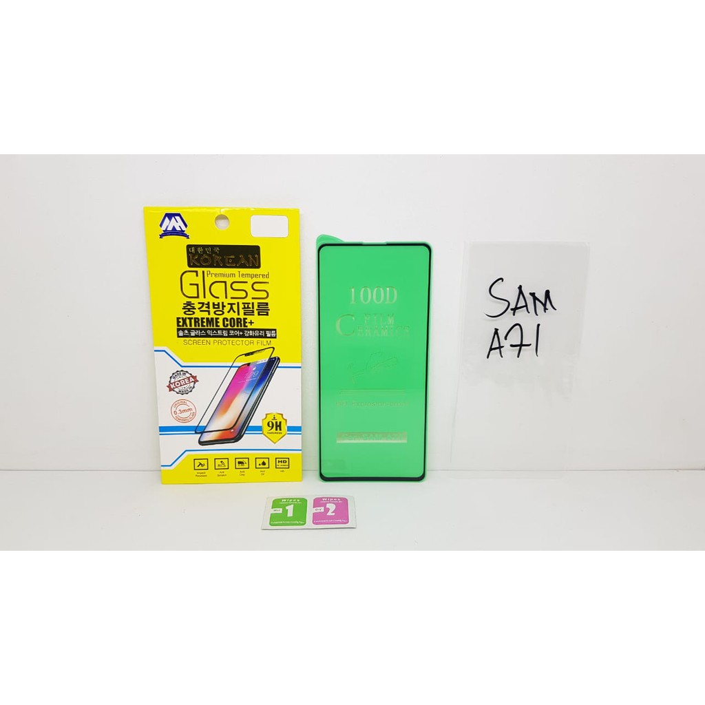 Tempered Glass CERAMIC Samsung A71 A715F 6.7&quot; Nano Ceramic ANTI PECAH 360 Degree Bending Not Broken