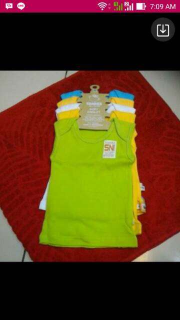 Singlet bayi warna Toadies sudah SNI