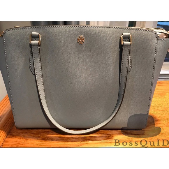 Tory Burch Emerson Mini Top Zip Tote Cardamon