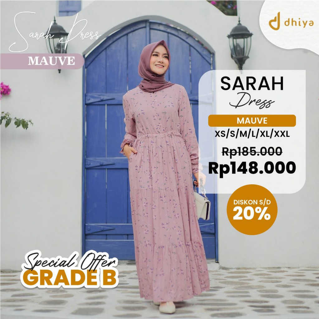 SARAH DRESS (GRADE B) by dhiya official