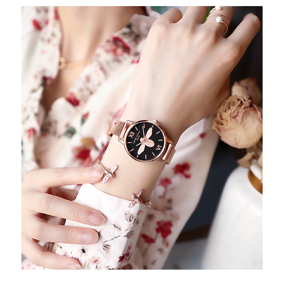 - BISA COD - Jam Tangan Wanita LSVTR Magnet Watch Women Rantai Fashion Murah Korea Import Remaja