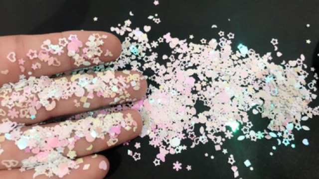 glitter nail art glitter slime glitter heart scrapbook star hollow