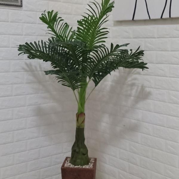 Pohon Palem Artificial Plastik Pot Besar Hiasan Deorasi Rumah