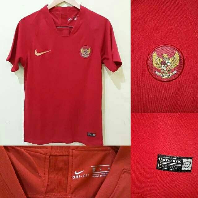 Jersey Timnas Indonesia home grade ori musim 2018/2019