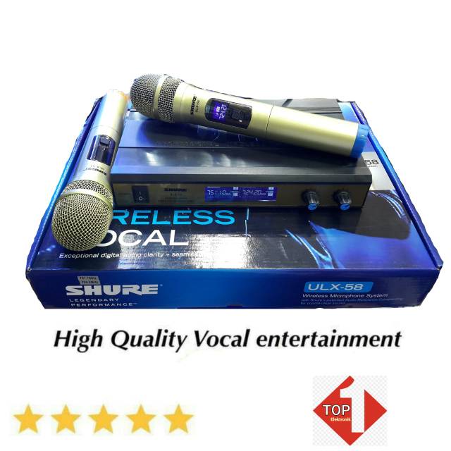 Mic Wireless Shure ULX 58 uhf