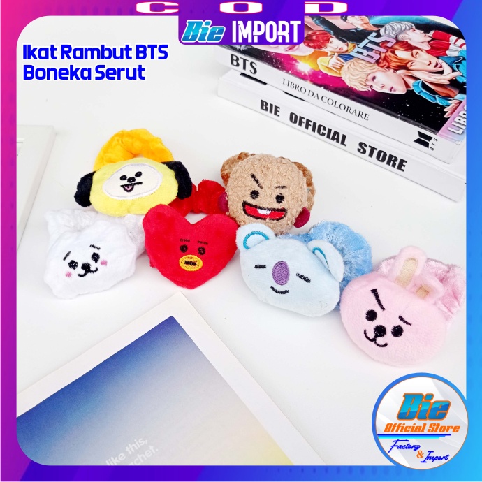 Ikat Rambut BTS Korea Boneka Serut Impor Best Seller