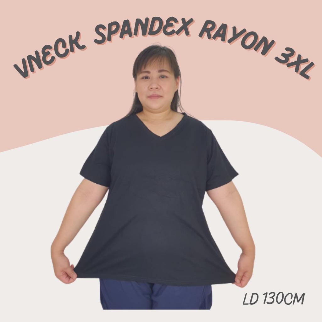 PMC kaos polos 4xl Vneck spandex rayon 0001