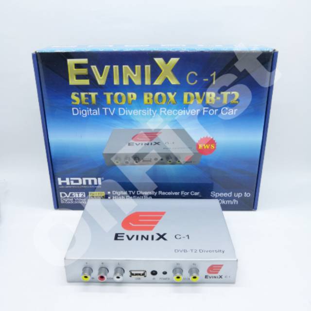 Set Top Box DVBT2 TV Digital EVINIX C-1 khusus Mobil