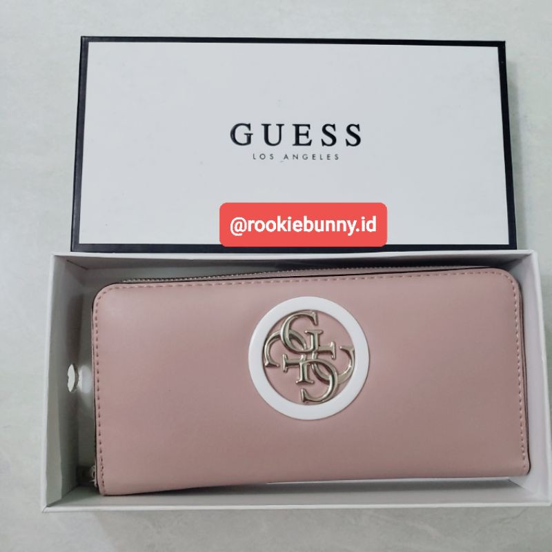Dompet GUESS PINK ORIGINAL MALL - Zipper