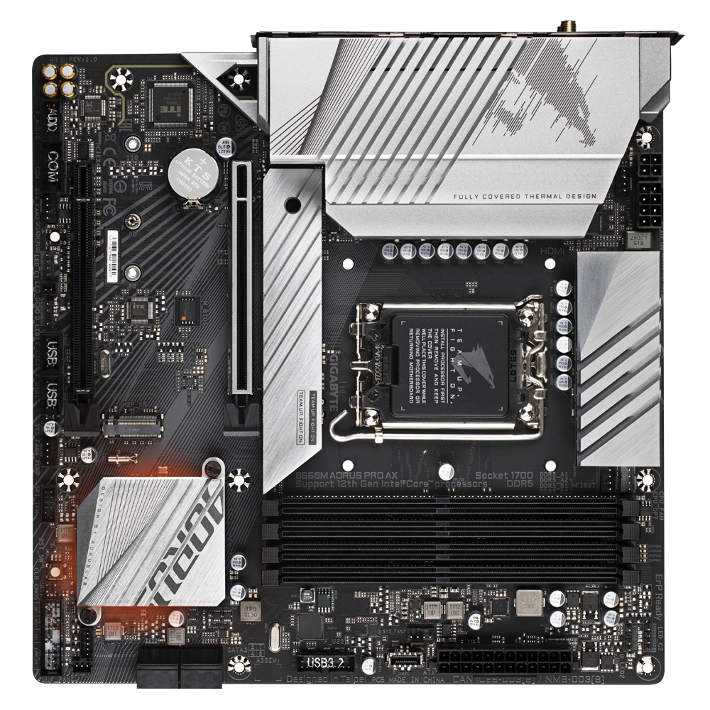 Gigabyte Aorus B660M AORUS PRO AX DDR5 4 DIMMs 2 x PCIe 4.0 M.2