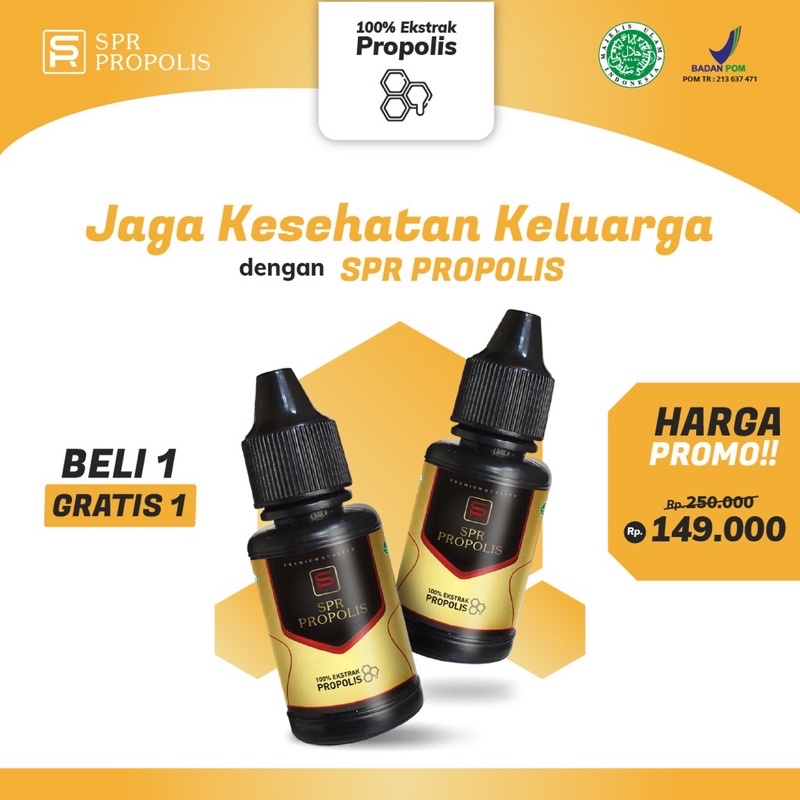 Beli 1 Gratis 1 PROPOLIS Premium Jaga Kesehatan dengan SPR PROPOLIS Obat Asam Lambung, Kanker, Diabe