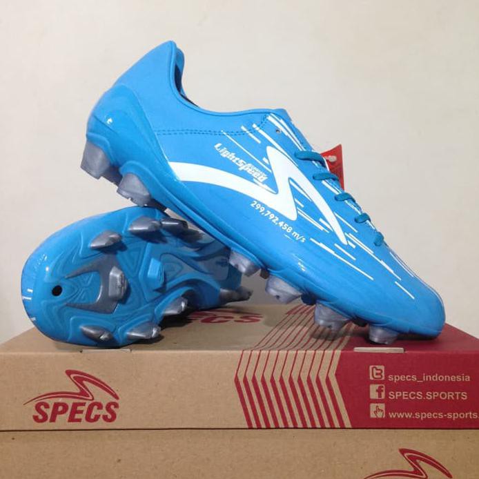 Bhanu Sepatu Bola Specs Accelerator Lightspeed Blue White 100702 Original