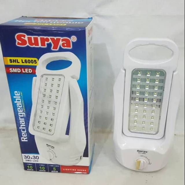 Lampu Emergency Lamp / Lampu Darurat / Lampu Cas Surya SHL L6005 