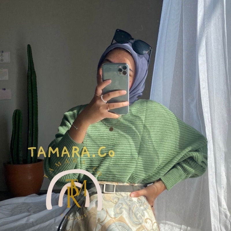 Lasperal Batwing | Atasan Blouse Premium | Original product | Rajut wanita-Mint