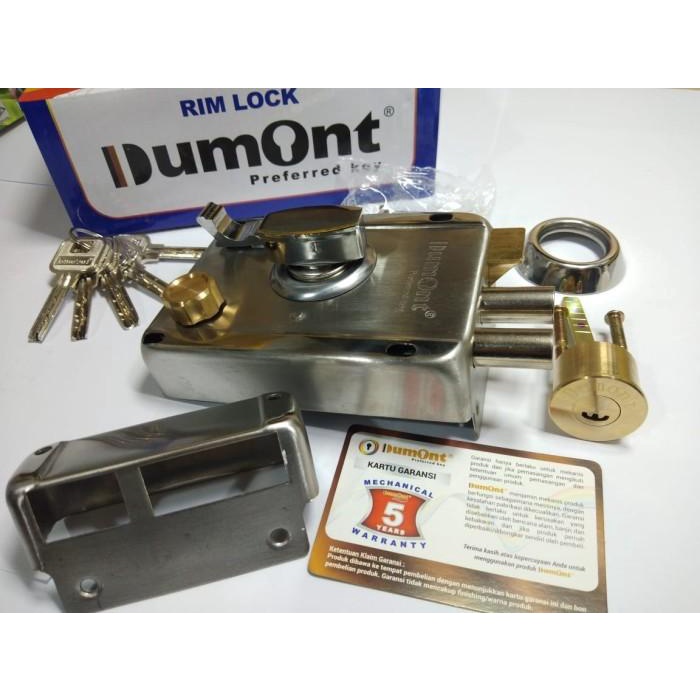 Dumont kunci pintu besi otomatis / kunci pintu trali pagar otomais