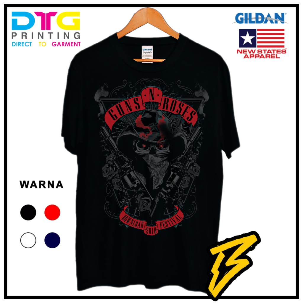 Baju Kaos  Tshirt Band rock GNR GUNS N  ROSES PREMIUM PRINT 