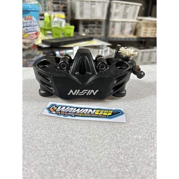 Kaliper Nissin zx6r Tokico 4 piston Set breket pnp skok ninja